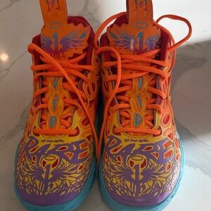 Puma Kids Sneakers with Orange and Blue Design